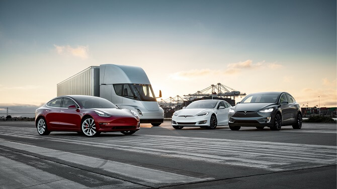 elektromobily Tesla